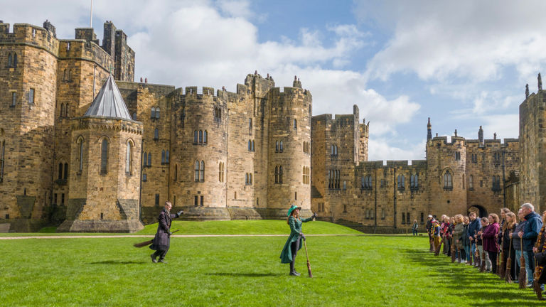 Harry Potter fans can book Broomstick Training with Alnwick Castle’s resident wizarding professors.