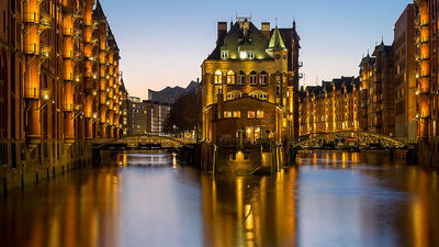 Hamburg’s Warehouse District, also known as Speicherstadt, is a UNESCO World Heritage Site. // © 2017 Creative Commons user schomy