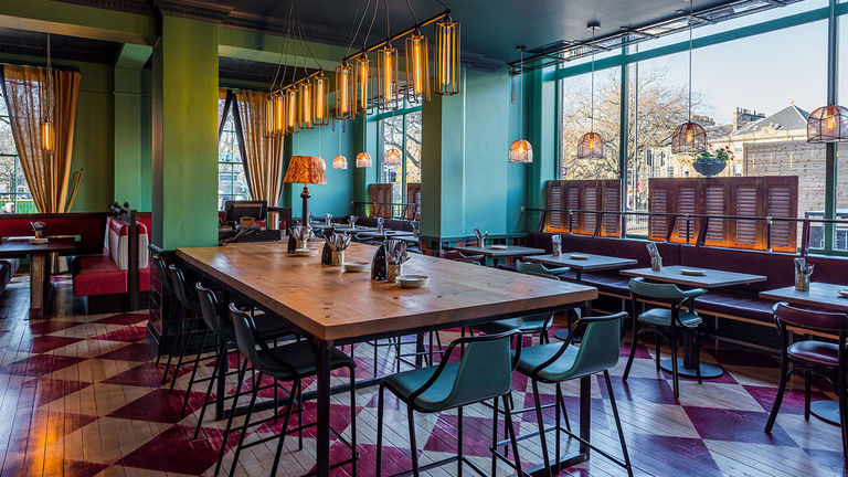 Clients will love dining at Baba, which features Middle Eastern cuisine with Scottish influences.