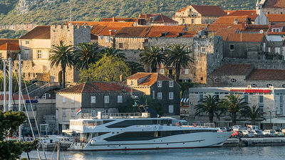 A preserved medieval town, Korcula offers beautiful views of the Mediterranean Sea. // © 2015 Insight Vacations