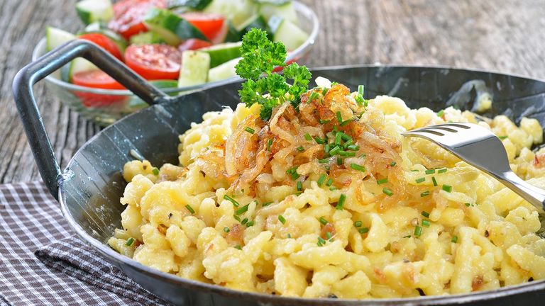 Kasknopfle is the traditional national dish of Liechtenstein.
