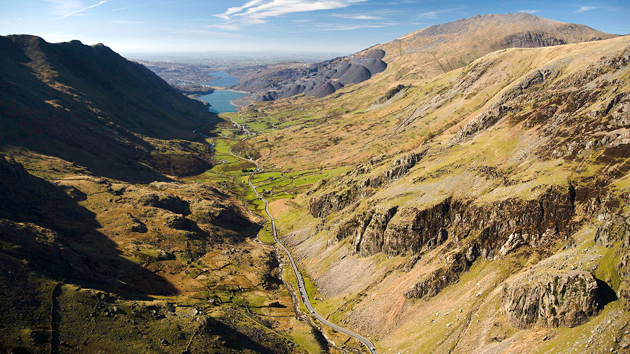 Llanberis Pass is one of the top attractions in Snowdonia National Park.