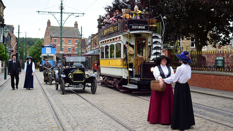 Durham’s 350-acre open-air Beamish Museum brings the past to life through authentic historical exhibits.