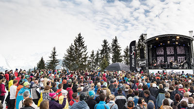 Belgian singer Selah Sue at the 2015 edition of Rock the Pistes in the French Alps // © 2015 Portes du Soleil