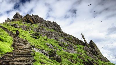 Skellig Michael is one of the main destinations featured in "Star Wars: The Last Jedi."