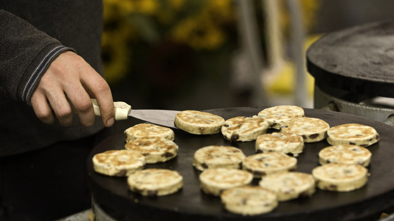 Welsh cakes are a popular treat in Wales. Welsh cakes are a popular treat in Wales.