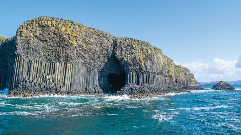 Take a boat ride through Fingal’s Cave, which features the same stone formations as Giant’s Causeway in Northern Ireland.