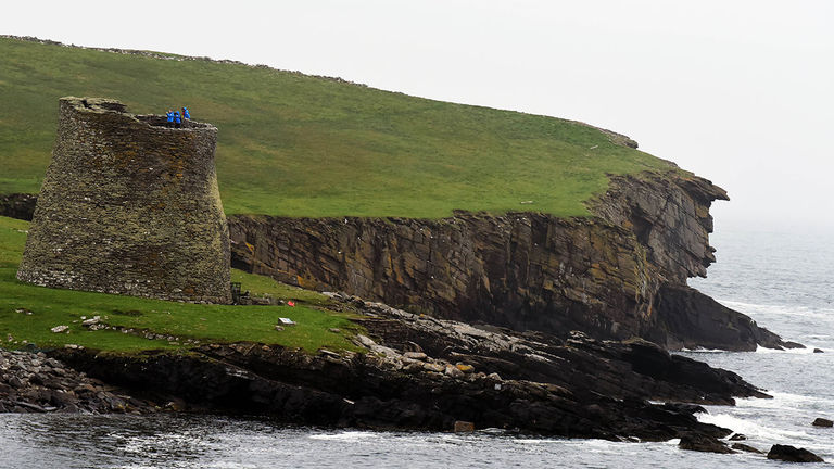 The uninhabited island of Mousa is the site of one of Scotland’s best-preserved Iron Age brochs.