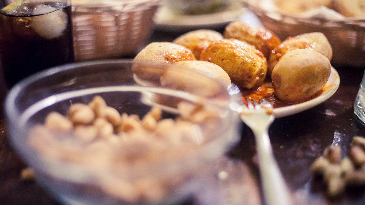 Papas arrugadas with mojo is considered a classic Canarian dish.