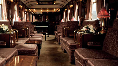 The art-deco interior of the Venice Simplon-Orient-Express is reminiscent of the Roaring ’20s. // © 2016 Venice Simplon-Orient-Express