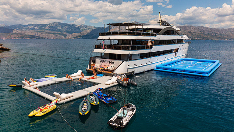The company offers yachts with a variety of features and amenities.
