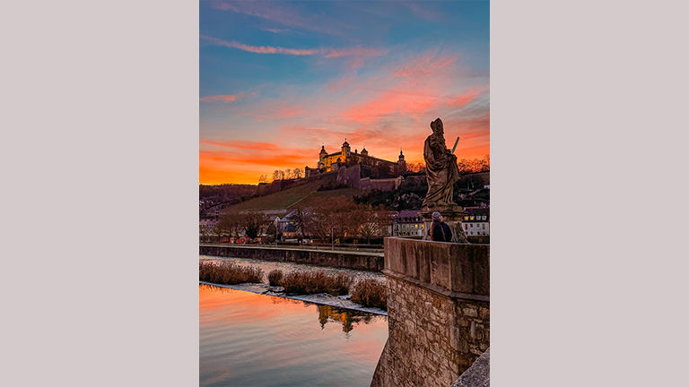 Stunning photos can be taken from Wuerzburg’s Old Main Bridge.