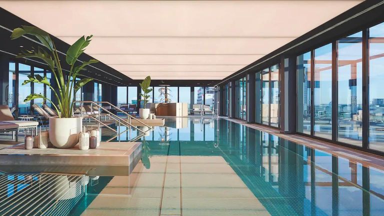 Andaz Munich’s spa features a pool, six treatment rooms, a gym and a sundeck.