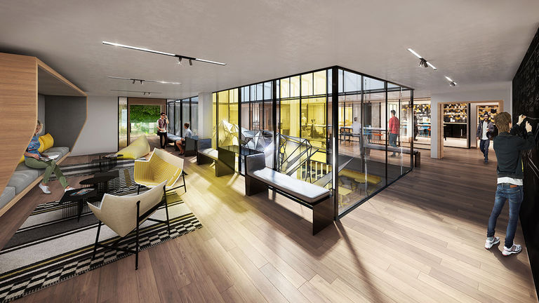 Guests can collaborate at the hotel’s designated co-working spaces.