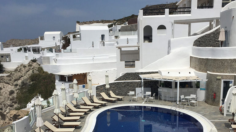 Volcano View hotel is located in Santorini's capital of Fira.