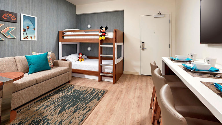 Element Anaheim offers 75 kids’ suites with bunk beds.