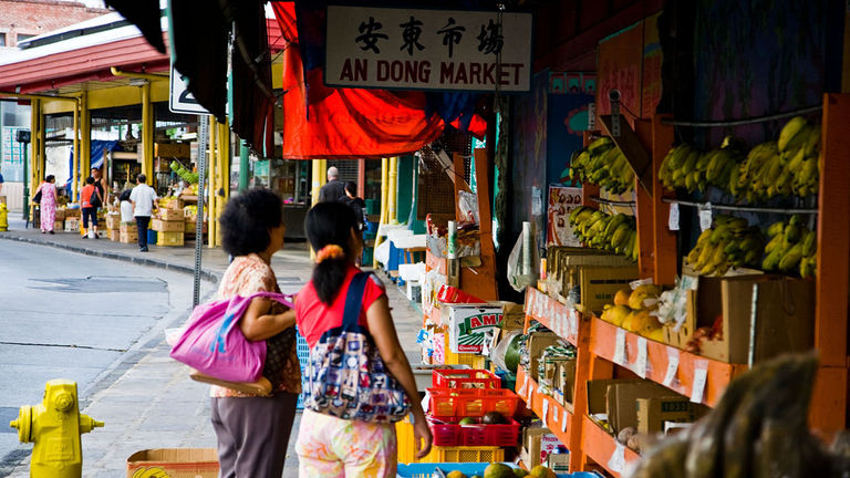 Chinatown's eclectic mix of shops reflects Hawaii's multicultural population.