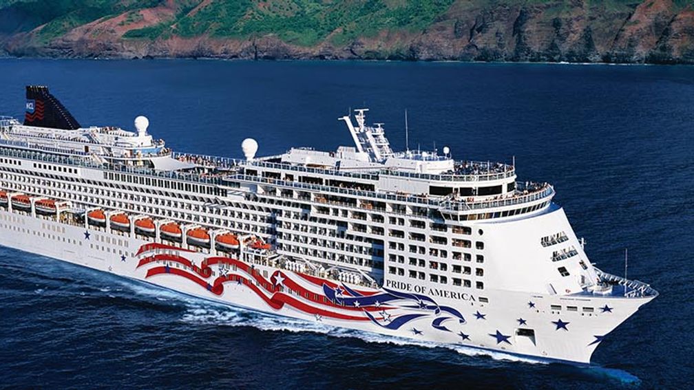 Hawaii cruise route map from Vancouver
