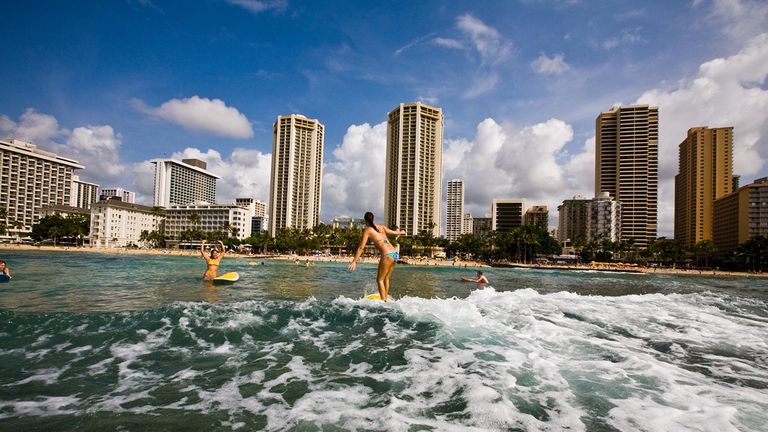 Travelers hoping to visit Waikiki, pictured here, can bypass the state’s mandatory 14-day quarantine beginning Aug. 1 by completing a COVID-19 test.