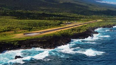 Hana Airport in east Maui is a 20-minute flight from the island’s larger terminal in Kahului. // © 2014 HTA/Tor Johnson