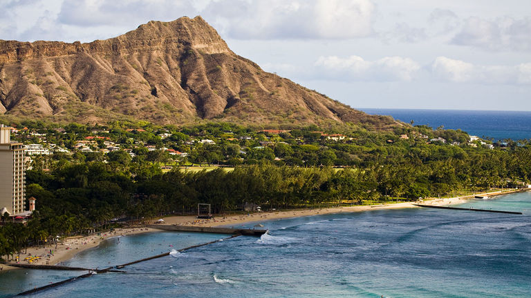 Oahu Nature Tours leads clients on educational hiking adventures to the top of Diamond Head, Oahu's most famous volcano.