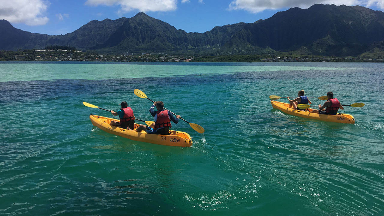 Exploring Kaneohe Bay With Holokai Kayak and Snorkel Adventures