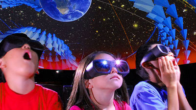 Guests of all ages get a thrill from 3D planetarium shows at Imiloa Astronomy Center. // © 2014 Imiloa Astronomy Center