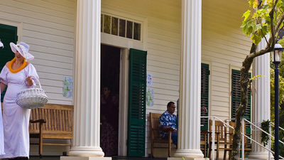 The Queen Emma Summer Palace, named after the wife of King Kamehameha IV, is located five miles from Honolulu. // © 2013 HTA/Tor Johnson F