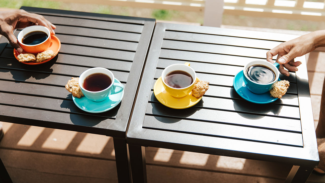 Clients can sample plenty of brews during the Kau Coffee Festival.