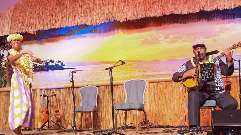 Each Wednesday night, the Masters of Hawaiian Music show treats guests to intimate performances by top local singers and dancers.