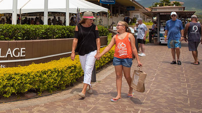 Whalers Village is one of Maui's draws for mother/daughter shopping. // © 2014 Reflections Photography