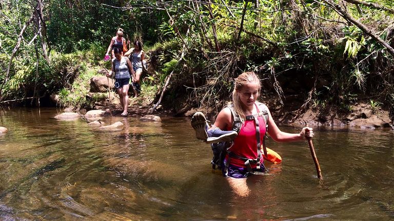 Some of North Shore EcoTours' offerings include stream crossings and dips in freshwater mountain pools.