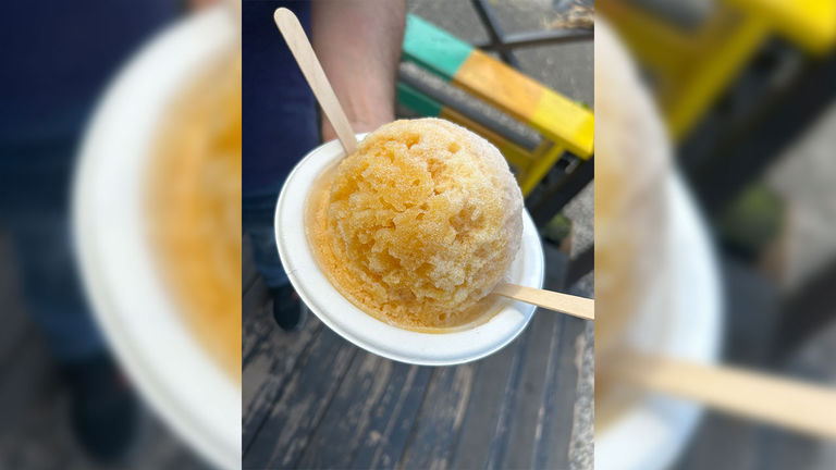 Kula Shave Ice uses fresh fruit to make its syrups, while avoiding high-fructose corn syrup and artificial colors.