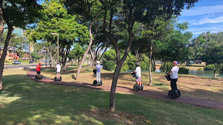 The Segway tour takes clients to places they might otherwise overlook.