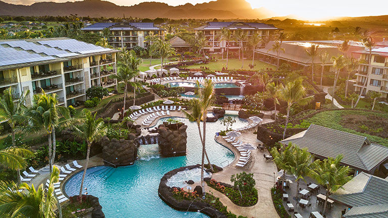 Koloa Landing Resort at Poipu is home to 300 guestrooms and a 350,000-gallon main pool.