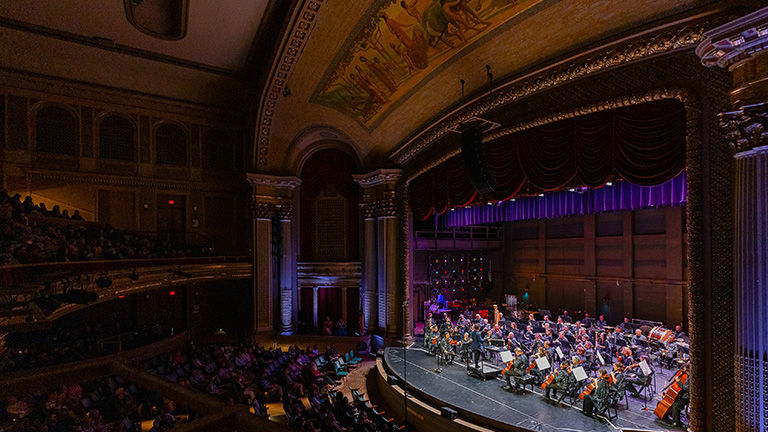 The Hawaii Symphony Orchestra performs at Hawaii Theatre.
