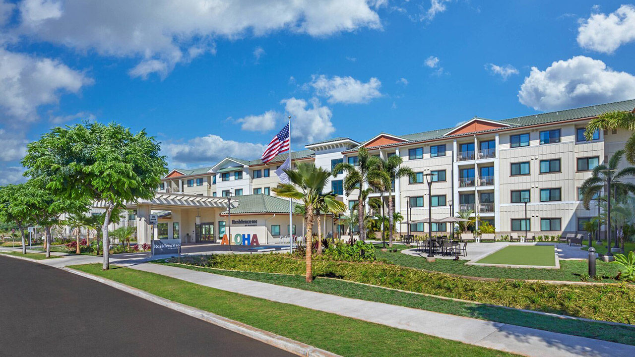 Residence Inn Kapolei promotes its location, which is close to visitor attractions such as Coral Crater Adventure Park and Wet 'n' Wild Water Park.