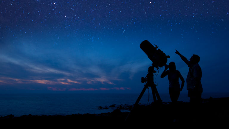 Telescopes equipped with GPS tracking allow viewers to enjoy celestial objects as they move across the night sky.