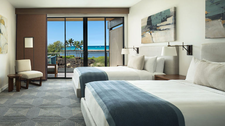 Rooms in Na Hale, the new hotel-within-a-hotel, are closer to the ocean than any others at Waikoloa Beach Marriott.