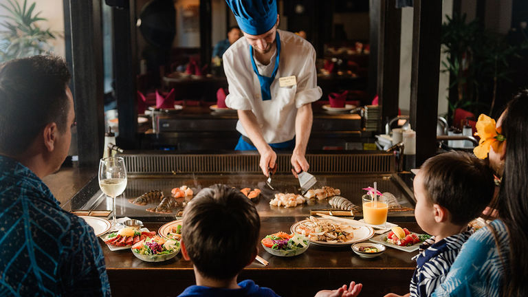 Tanaka of Tokyo is a delightful teppanyaki restaurant.