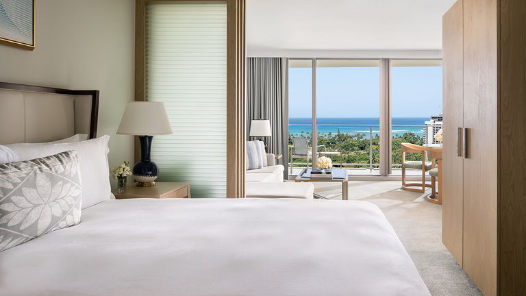 The writer stayed in a One Bedroom Suite in the newly opened Diamond Head Tower.