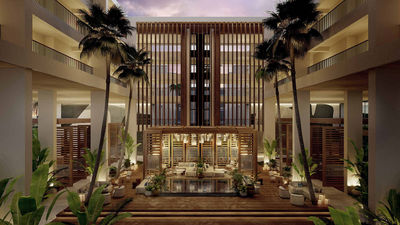 Mauna Lani’s atrium will be transformed into a sleek new gathering place.