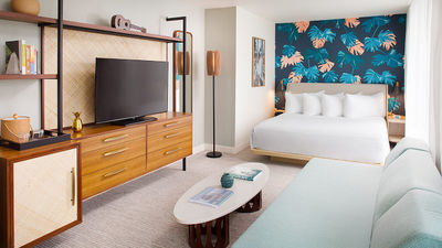 The Laylow’s room decor is reminiscent of the 1950s and '60s.