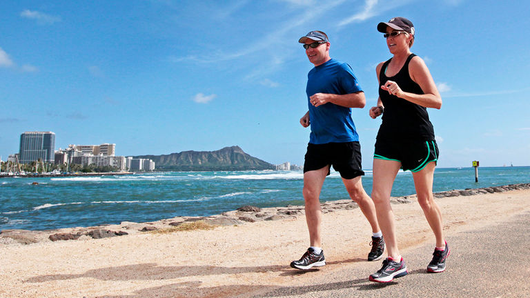 Clients who take part in the hotel's QK Run Club discover Waikiki's best running routes.