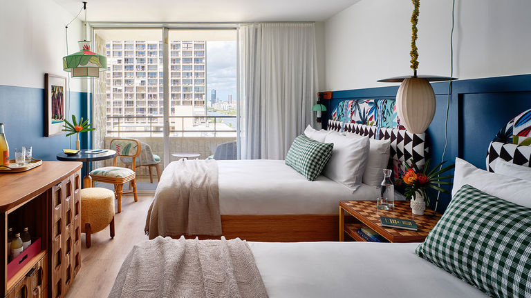 The redesigned Wayfinder Waikiki has 228 stylish guestrooms.