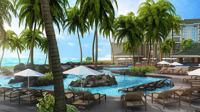 Numerous pools and a nice swimming beach await outdoor lovers at the new Westin Nanea. // © 2017 The Westin Nanea Ocean Villas
