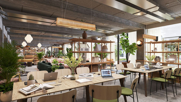 Locke Hotels’ public spaces feature co-working areas.