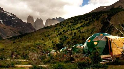 Lucky “glampers” can choose from four geodesic dome experiences at the green-conscious EcoCamp Patagonia in Chile. // © 2015 EcoCamp Patagonia 2
