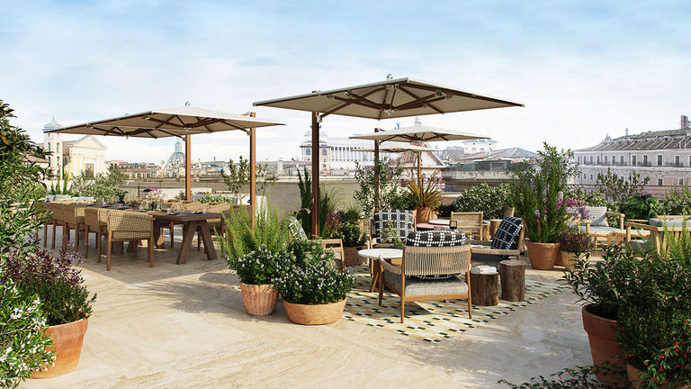 Six Senses Rome will have a rooftop terrace.