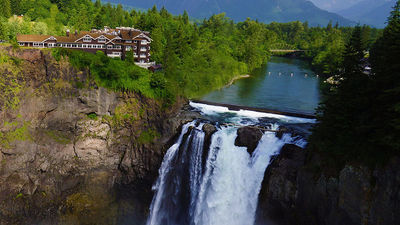 Salish Lodge & Spa is set over the Snoqualmie Falls and just a short drive from Seattle. // © 2015 Salish Lodge & Spa